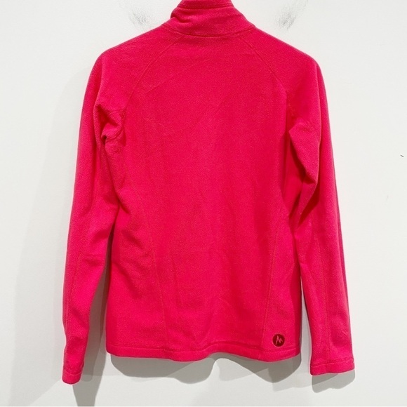 MARMOT 1/4 Zip Fleece Pullover Pink Size Small - Picture 6 of 11